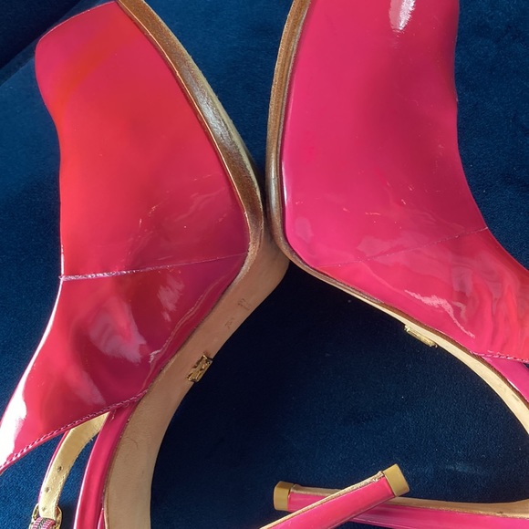 Pour La Victoire Hot Pink Slingback Stilettos - Picture 6 of 6